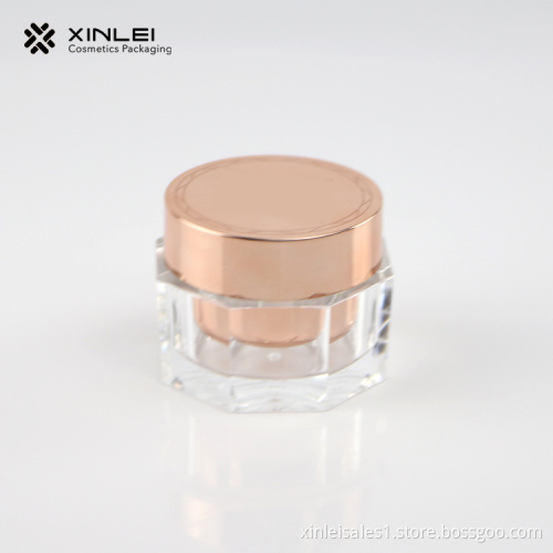15 g Octangle Shape Cosmetics Acrylic Jar